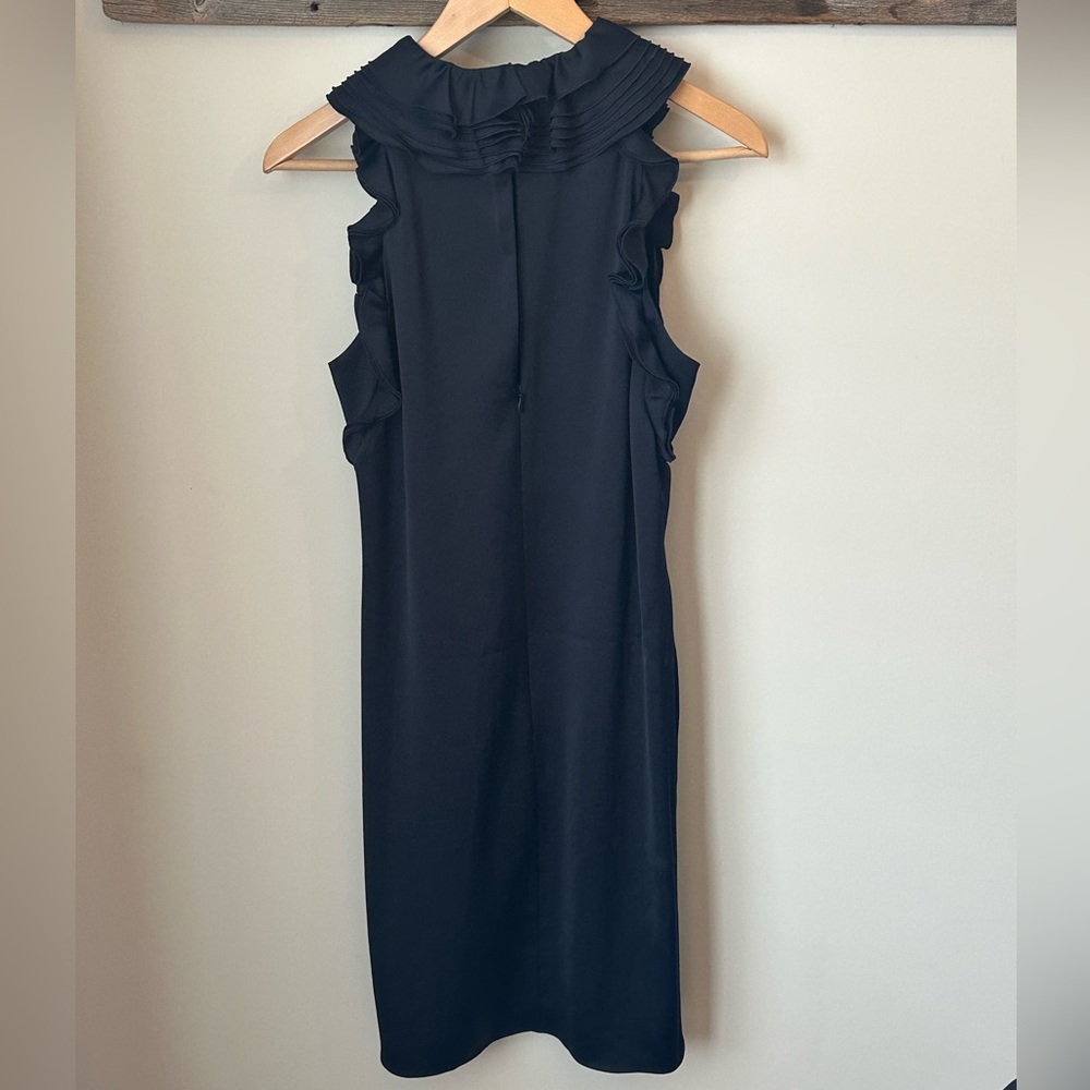 Reiss Jolene Ruffle Dress – Midnight, Size 8 - Picture 7 of 10